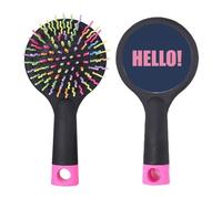 Hello Citation Encourage Positive Salon Brosse à cheveux démêlante Base coussin
