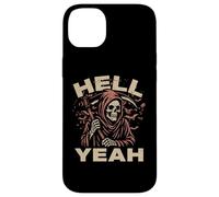Hello Darkness Mon Vieil ami Grim Reaper L'ange de la Mort Coque pour iPhone 14 Plus