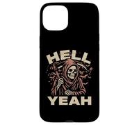 Hello Darkness Mon Vieil ami Grim Reaper L'ange de la Mort Coque pour iPhone 15 Plus