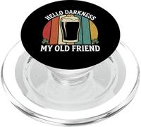 Hello Darkness My Old Friend Brasseur de bière rétro PopSockets PopGrip pour MagSafe