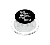 Hello Darkness, My Old Friend - Café Squelette drôle PopSockets PopGrip pour MagSafe