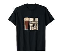 Hello Darkness My Old Friend Companion Night Humour Art T-Shirt