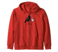 Hello Darkness My Old Friend Corbeau Café Effrayant Halloween Sweat à Capuche