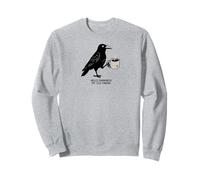 Hello Darkness My Old Friend Corbeau Café Effrayant Halloween Sweatshirt