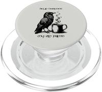 Hello Darkness My Old Friend - Corbeau - Noir Café PopSockets PopGrip pour MagSafe