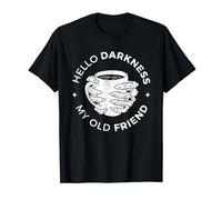 Hello Darkness My Old Friend Squelette Coffee Lover T-Shirt