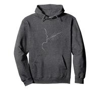 Hello Darkness Sound of Silence Whisper Art Music Lovers Sweat à Capuche, Unisexe pour Adultes, Chiné Foncé, XL