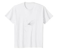 Hello Darkness Sound of Silence Whisper Art Music Lovers T-Shirt, Enfant, Blanc, 12 Ans