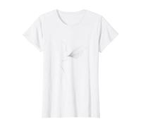 Hello Darkness Sound of Silence Whisper Art Music Lovers T-Shirt, Femme, Blanc, 3XL