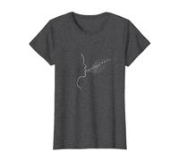 Hello Darkness Sound of Silence Whisper Art Music Lovers T-Shirt, Femme, Chiné Foncé, 3XL