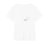 Hello Darkness Sound of Silence Whisper Art Music Lovers T-Shirt, Femme Grandes Tailles, Blanc, 3X