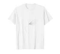 Hello Darkness Sound of Silence Whisper Art Music Lovers T-Shirt, Homme, Blanc, S