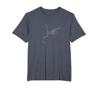 Hello Darkness Sound of Silence Whisper Art Music Lovers T-Shirt, Homme Grandes Tailles, Bleu Chiné, 3X Tall