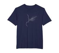 Hello Darkness Sound of Silence Whisper Art Music Lovers T-Shirt, Homme Grandes Tailles, Bleu Marine, 3X Tall