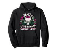 Hello Eight 8th Coquette Noeud Anniversaire Grenouille Fille Sweat à Capuche