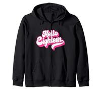 Hello Eighteen 18 Years Old Rose pour Fille 18th Birthday Sweat à Capuche
