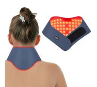 Hello Face Appareil de Luminothérapie Rouge pour le Cou, 147 LED, 3 Modes, Télécommande et Minuterie, 660nm & 850nm Infrarouge - Soulagement Portable des Tensions au Cou et Épaules