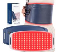 Hello Face Ceinture de Lumière Rouge Infrarouge Corps, 660nm & 850nm, Télécommande Rechargeable, Patch Portable 43 x 20 cm pour Douleurs Musculaires et Récupération