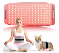 Hello Face Ceinture de Lumière Rouge Infrarouge Ventre Corps, 660nm & 850nm, Télécommande Rechargeable, Patch Portable 43 x 20 cm pour Douleurs Musculaires et Récupération