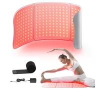 Hello Face Ceinture de luminothérapie rouge Hello Face pour le corps, 76 x 30 cm, technologie TriChip™, tapis infrarouge 36W avec minuterie, soulagement des douleurs musculaires, 660nm & 850nm (Gris)