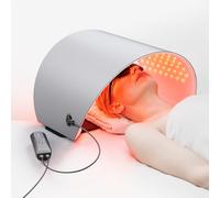 Hello Face FDA a approuvé la thérapie de lumière rouge pour le visage et le cou, 4 modes de thérapie de lumière de masque LED, masque de thérapie de lumière rouge infrarouge bleu pour les rides et