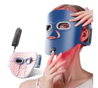 Hello Face Masque LED Visage Luminothérapie - 4 Modes de Soin, Masque Thérapie Lumière Rouge avec Minuterie Intelligente, Système PDT Anti-Âge à Domicile - Approuvé par la FDA