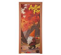 Hello Fall Autumn Maple Leaf Nain Door Cover Decoration 35x79 In Summer Party Banner Spring Summer Seasonal Decor M