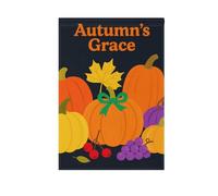 Hello Fall Autumn Pumpkin Fruit Garden Flag Set saisonnier Happy New Year Bannière pour décoration de porche 28 x 40 cm double face