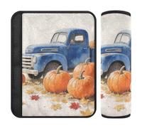 Hello Fall Autumn Pumpkin Trunk Checkered Plaid Lot de 2 protecteurs de siège de voiture pour plus de confort de conduite pour voiture Protecteur pour voiture