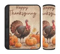 Hello Fall Autumn Pumpkin Turky Lot de 2 épaulettes pour siège de voiture Plus de confort Conduite pour Van funda para cinturón de carro