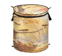 Hello Fall Autumn Tree Fruit Panier à linge pliable et imperméable avec couvercles avec poignée robuste fermeture éclair 59 L toile pour serviette couette canasta de ropa sucia para ni?os