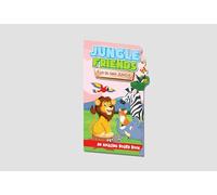 Hello Friend Books Step-Cut Board Book for Kids: Jungle Friends - Learn Amazing Facts About Jungle Animals