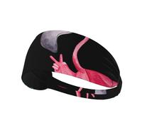 Hello Glasses Bandeau élastique réglable avec impression flamant rose Idéal pour le football, la gym, le cyclisme