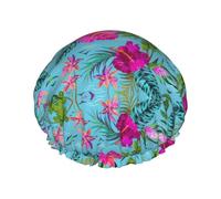 Hello Hawaï Bonnet de bain double couche pour homme et femme Réutilisable, léger et doux