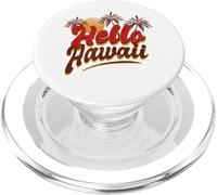 Hello Hawaï Tropical Hawaiian Sunset PopSockets PopGrip pour MagSafe