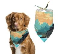 Hello Hawaii Bandana triangle pour chien en polyester lavable Bavoirs mignons pour animaux de compagnie pour chiens et chats de taille moyenne et grande