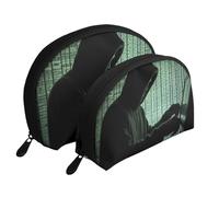 Hello Hawaii Ensemble de 2 trousses de maquillage en forme de coquillage pour femme et fille, Hacker Attack, Taille unique, Trousse de maquillage