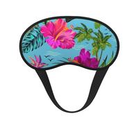 Hello Hawaii Masque pour les yeux avec impression hawaïenne pour adultes Idéal pour le sommeil et le camping