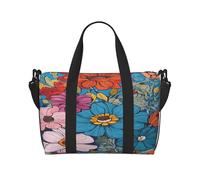 (Hello Hawaii) Sac de voyage imperméable et léger - Grand bagage à main pour voyages de 3 à 5 jours | Voyage en avion, sport, week-end | Homme et femme (lot de 1), Noir , Taille unique