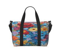 (Hello Hawaii) Sac de voyage imperméable et léger - Grand bagage à main pour voyages de 3 à 5 jours | Voyage en avion, sport, week-end | Homme et femme (lot de 1), Noir , Taille unique