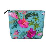Hello Hawaii Trousse de maquillage de voyage polyvalente, idéale pour les routines quotidiennes et les voyages d'affaires, Noir , Taille unique, Trousse de toilette