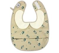 Hello Hippo - Bavoir Col Claudine Bleu Imperméables avec Poche Récupératrice - Protection Élégante pour Bébé | Bavoir Imperméable Unisexe 4-12 mois | Fermeture Ajustable