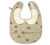 Hello Hippo - Bavoir Col Claudine Imperméables avec Poche Récupératrice - Protection Élégante pour Bébé | Bavoir Imperméable Unisexe 4-12 mois | Fermeture Ajustable