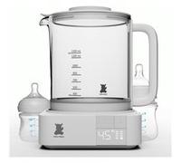 HELLO HIPPO® Bouilloire chauffe biberon 1300 mL en verre - 800W basse consommation - Stérilisateur tétine - Maintient la chaleur 24H - Température réglable 45 à 100°C - Biberon, thé, chocolat, café Bl