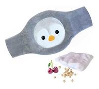 Hello Hippo - Boullotte pour bébé avec ceinture - Noyaux de cerises - Pingouin Gris