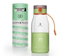 Hello Hippo® Premium Chauffe Biberon Nomade, Portable, Usb, 300 Ml - Sans Fil - Réchauffe Lait/Eau - Graduation /30 Ml - Température Réglable 37 À 50°C