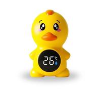 Hello Hippo - Thermomètre Bain Bébé Digital - Flottant, Étanche, 3 Couleurs d’Alerte, Écran Tactile, BPA Free (Poussin)