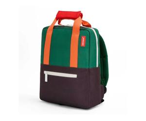 Hello Hossy - Mini Dark Green Backpack - Sac à dos urbain enfant Bleu Foncé / Vert / Orange - 9.3 L