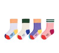 Hello Hossy - Pack (4 sets) - Mini Color Pop - Chaussettes enfant Color Pop - 4 - 6 ans