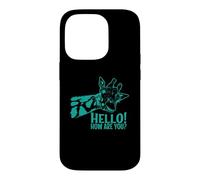 Hello How are You ? Girafe Exotique Animal Coque pour iPhone 14 Pro
